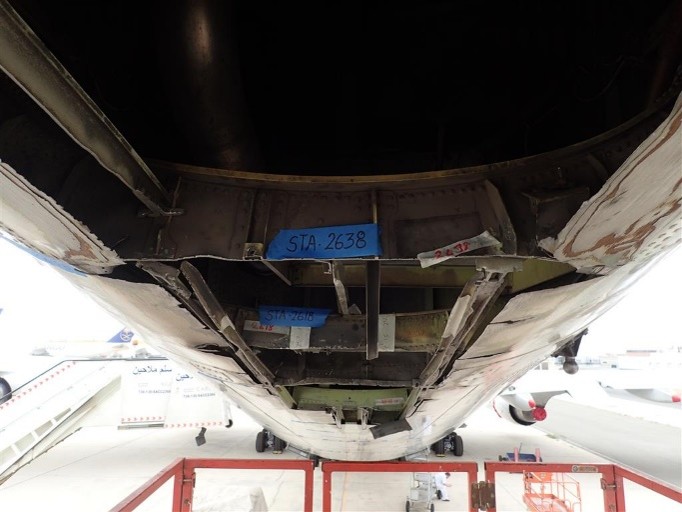 B747-400 Structural Damage and Repair Area