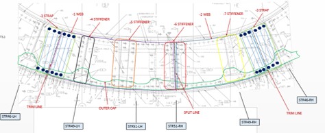 B747-400 Major Repair Engineering Drawing